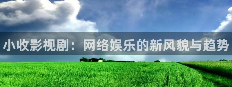 桔子酒制作视频：小收影视剧：网络娱乐的新风貌与趋势